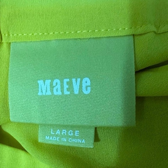 MAEVE Anthropologie Zocalo Yellow Flowy Boho Maxi Skirt Side Slits - Large - Picture 5 of 6